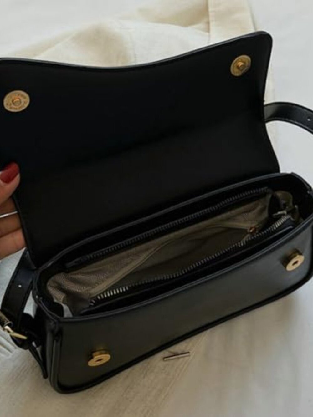 🆕 Women’s Hobo Shoulder Bag Handbags Retro Evening Vegan Leather Underarm Bag - Picture 3 of 7